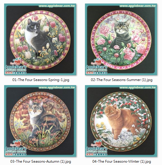 The Four Seasons.jpg - 彩繪瓷盤