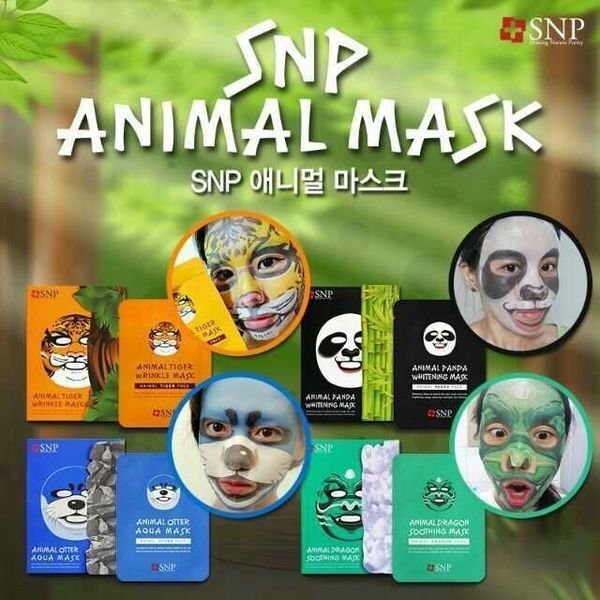 SNP動物面膜六折~原價10片/一盒 原價₩30000~