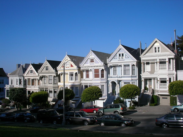 Alamo square 維多利亞建築，有名的六姐妹.JPG