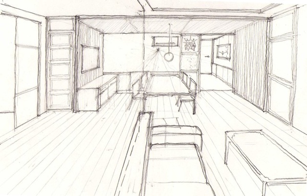 餐廳&amp;玄關sketch