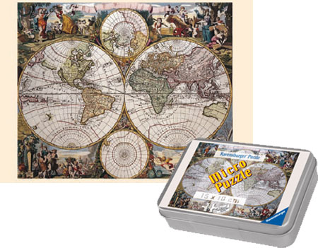 14954_4Micro Puzzle Historische Weltkarte
