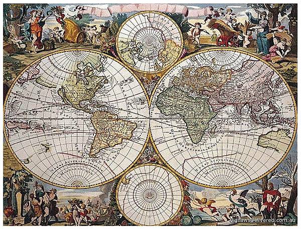 Historical World Map (Tin Box Micro Puzzle) Jigsaw by Ravensburger (RB14954-4, 204 pcs)