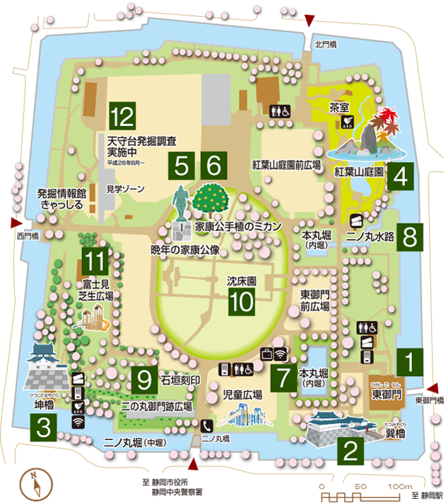 靜岡 駿府城公園 昔日城廓史上最大規模天守的百大名城 岡山憨吉的日本遊記 痞客邦