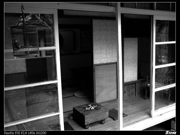 菁桐太子賓館內部一隅-黑白1.jpg