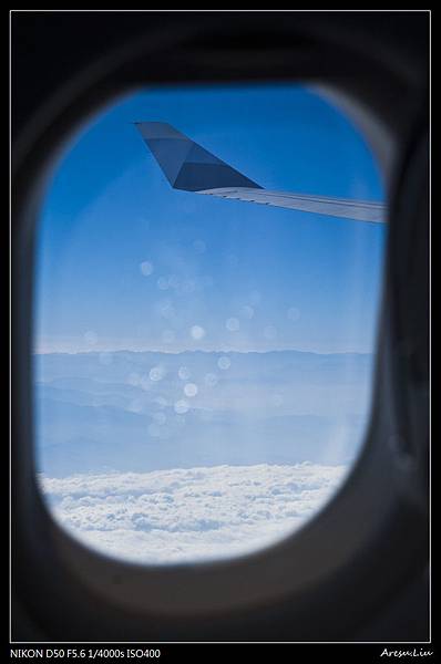 機上遠望台灣群山