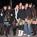 Girls with flash light on.
