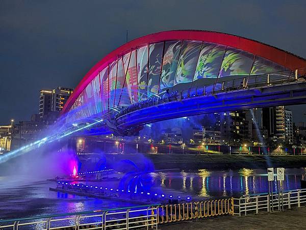 台北市/松山區/彩虹河繽公園/水舞欣賞