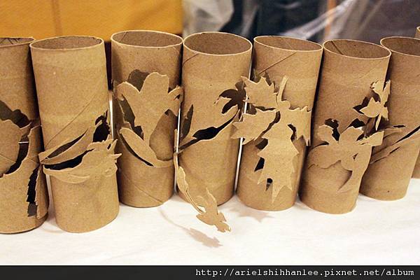 Final Work 1 --- Cut Paper in Paper Roll (Flower's Shadow)