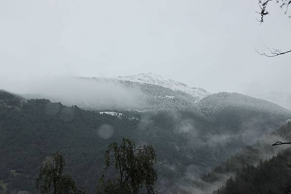 下山時水分充足,山頭還是蓋著一層白雪