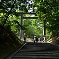 到北海倒神宮的鳥居了~