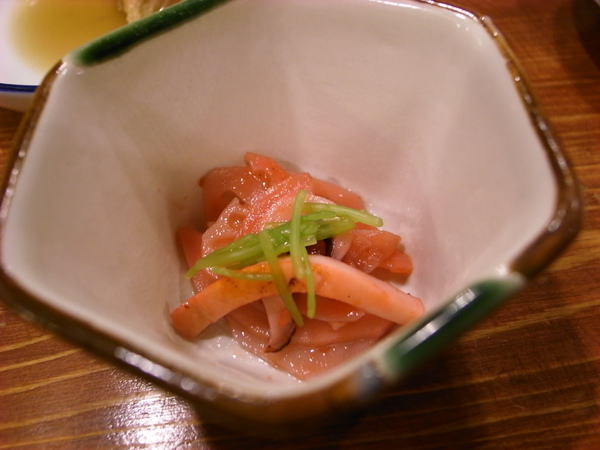 小菜是酸酸的tako腳~也好吃~