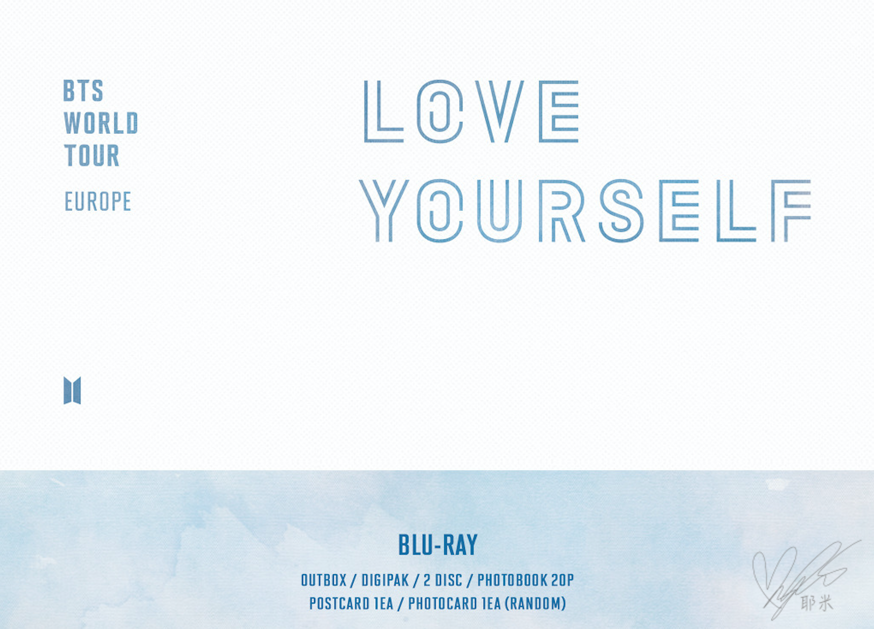 BTS LOVE YOUR SELF EUROPE Blu-ray-