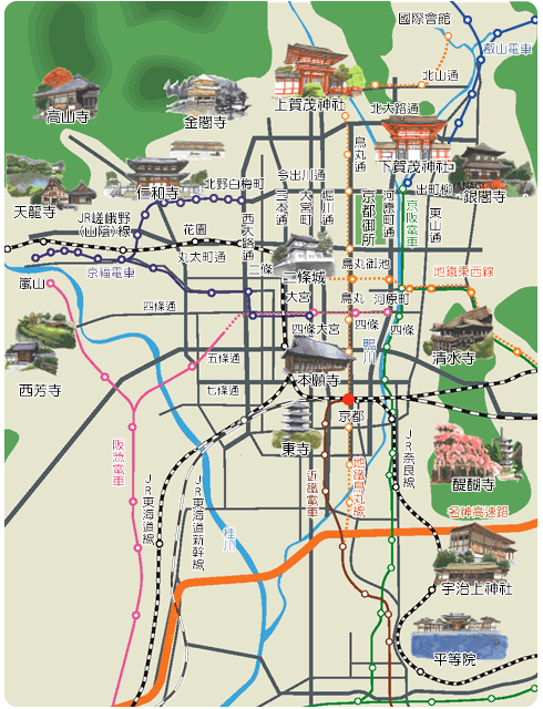 京都世界文化遺產map