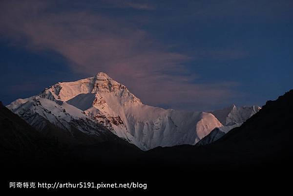 西藏-珠穆朗瑪峰(珠峰-聖母峰)-基地營-夕照.jpg