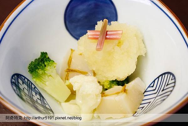 京都嵐山辨慶一泊二食京料理懷石晚餐米其林等級-a10醋物.jpg