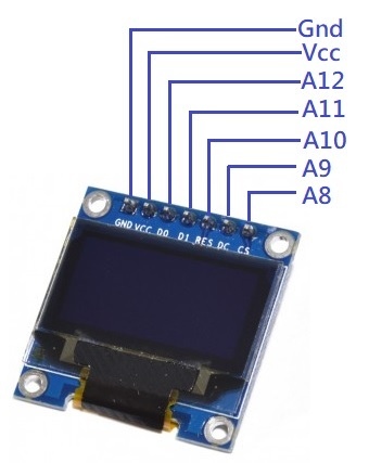 Arduino 0.96吋 OLED 顯示器