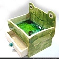 青蛙陶置物盒