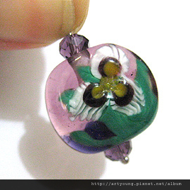三色花瓣琉璃珠 三色花瓣琉璃珠