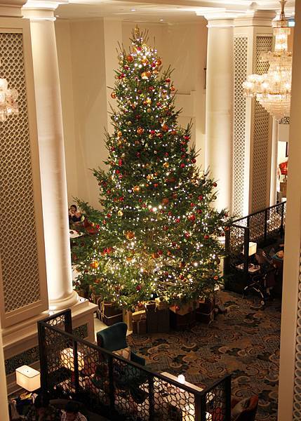 1-1、IMG_5690 新加坡 新加坡洲際酒店 聖誕節 聖誕樹 大堂酒廊