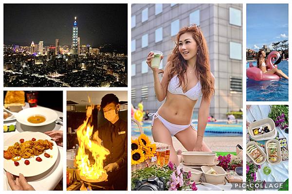 入住景觀客房看101、在泳池畔快樂野餐、吃義大利浪漫料理,情 台北旅遊 台北住宿 台北101 台北香格里拉 馬可波羅 網美 情人節 野餐 泳池