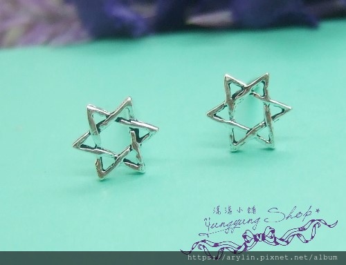 日式中性雕空六角星C1251-79