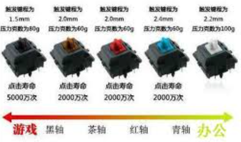 機械鍵盤軸