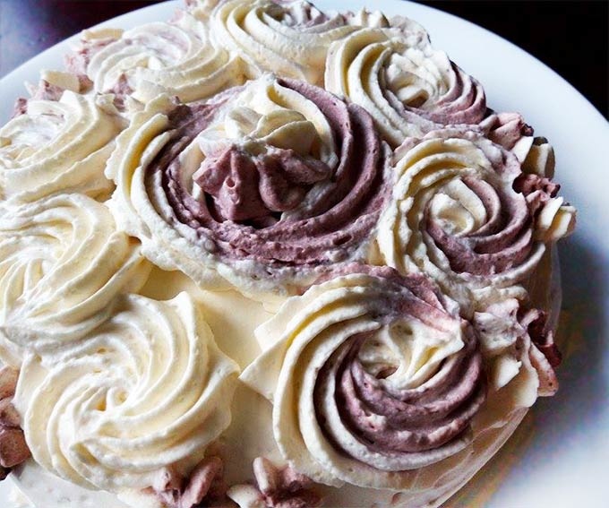 雙色奶油檸檬蛋糕- 雙色奶油檸檬蛋糕-