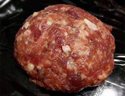 豬肉漢堡排步驟2:豬肉漢堡排整形 豬肉漢堡排步驟2:豬肉漢堡排整形