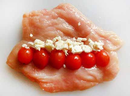 番茄起司雞肉捲2