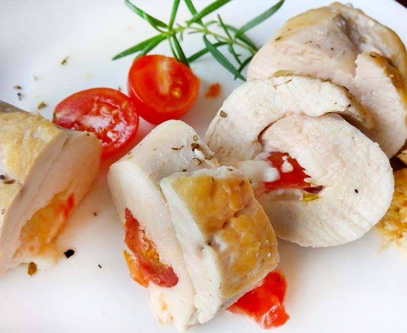 番茄起司雞肉捲-