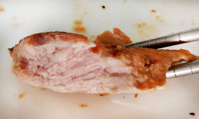 醬香嫩煎豬排的切面照片|豬排這樣煎很多汁 醬香嫩煎豬排的切面照片|豬排這樣煎很多汁