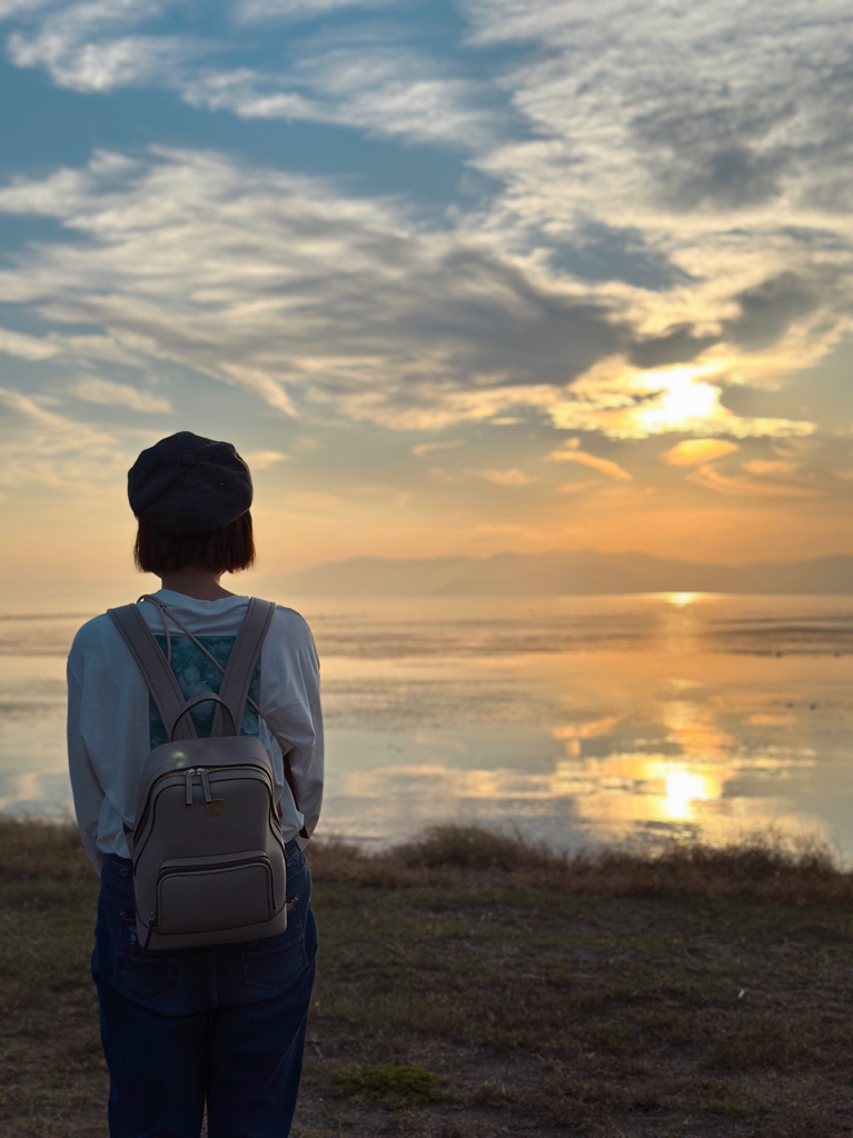 長濱｜豐公園 琵琶湖夕陽+浪漫啤酒館