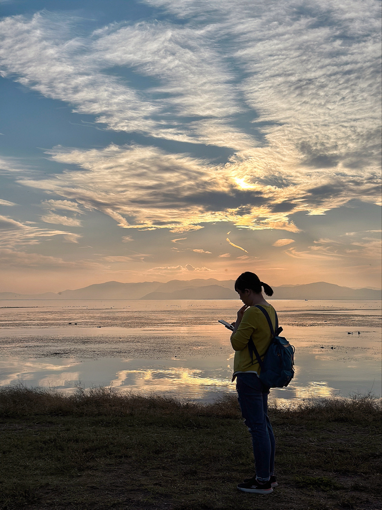 長濱｜豐公園 琵琶湖夕陽+浪漫啤酒館