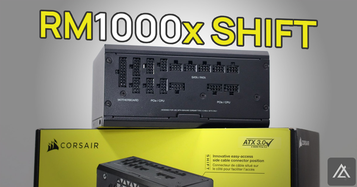 開箱」CORSAIR RM1000x SHIFT - 電源供應器可以從側邊插線?! @ 阿湯