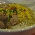今天早餐吃湯麵
