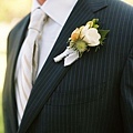 boutonniere-white rose