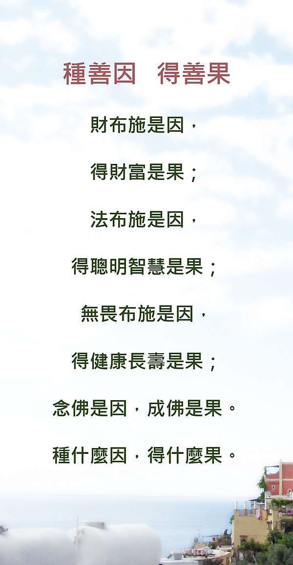 種什麼因 得什麼果 菩提雨露 痞客邦