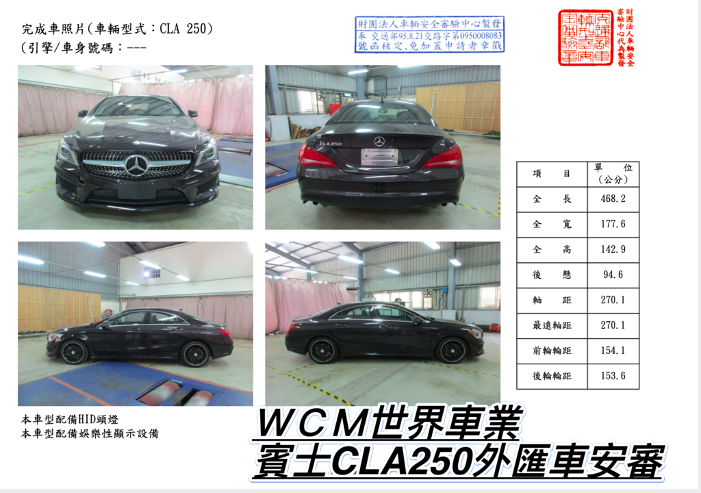  美規Mercedes-Benz CLA250外匯車規格、配備、油耗、價格比較、代購流程介紹。2016的Mercedes-Benz CLA250要多少錢？總.png