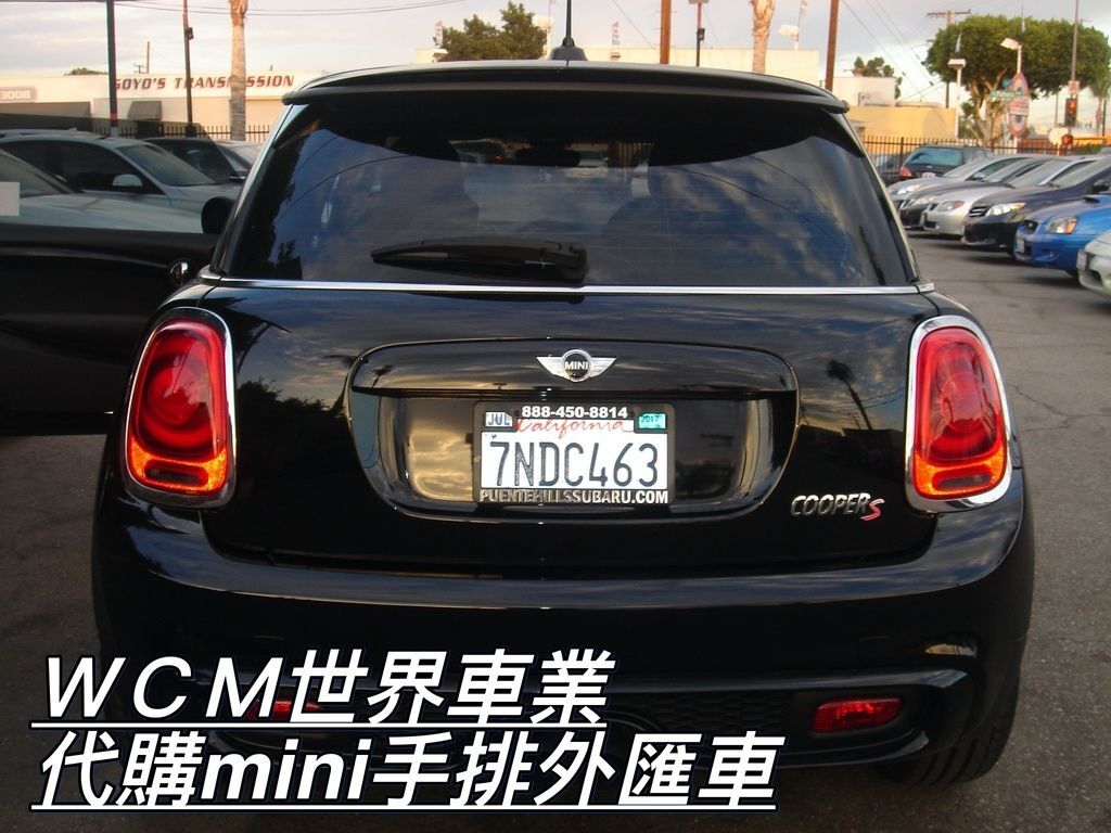 Mini Cooper S手排嚇嚇叫，代購Mini外匯車可以找世界車業。