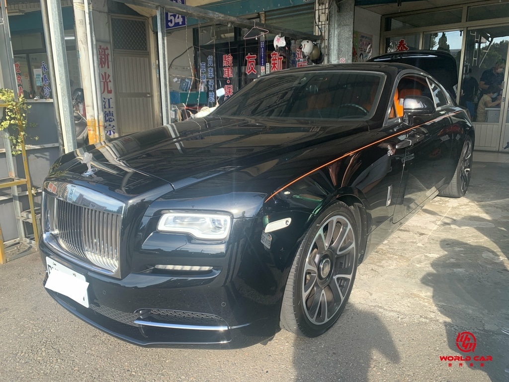 2022年代購日規勞斯勞斯Rolls Royce Wraith外匯車回台，2017日規Rolls Royce Wraith二手車推薦找世界車業購買。