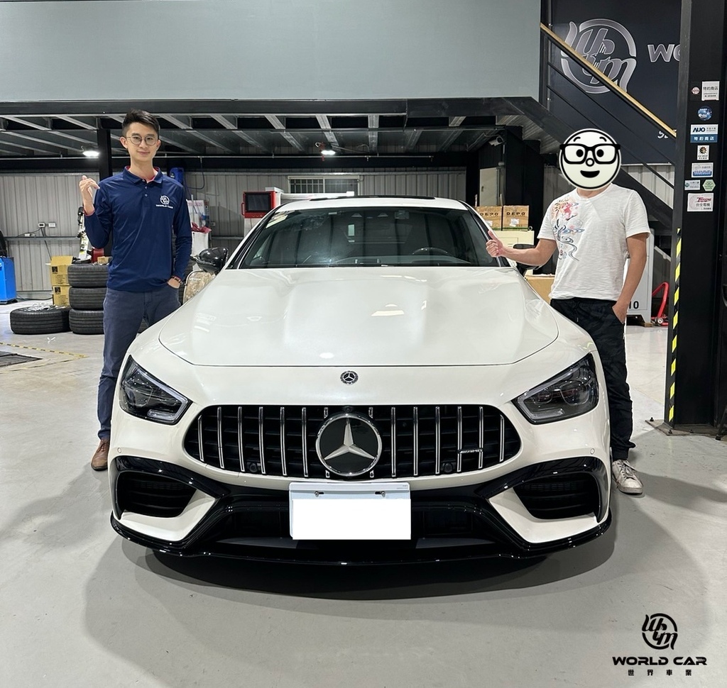 2022年代購日規賓士 AMG GT63S外匯車回台，2019白色日規賓士AMG GT63S二手車推薦找世界車業購買。