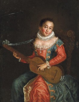 Italian Master (18th century) - Portrait of young woman with guitar.jpg