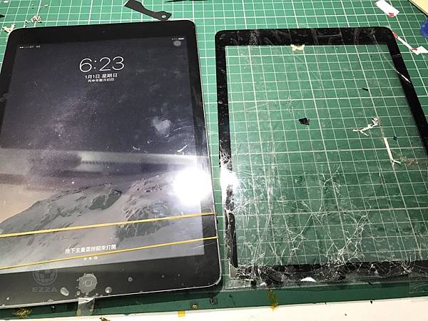IPAD AIR面板破裂 IPAD AIR面板破裂