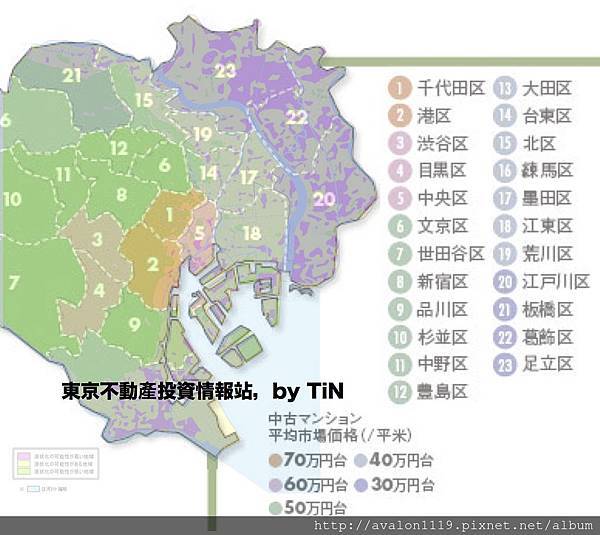 東京液化區與房價重疊圖