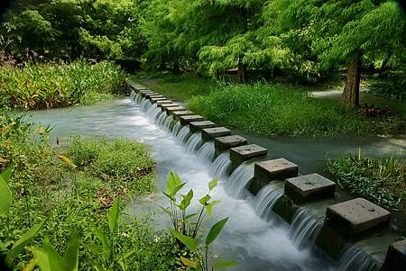 雲山水[逸翠軒]-松林石階涓涓溪流~