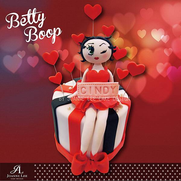 Betty Boop貝蒂_翻糖造型蛋糕