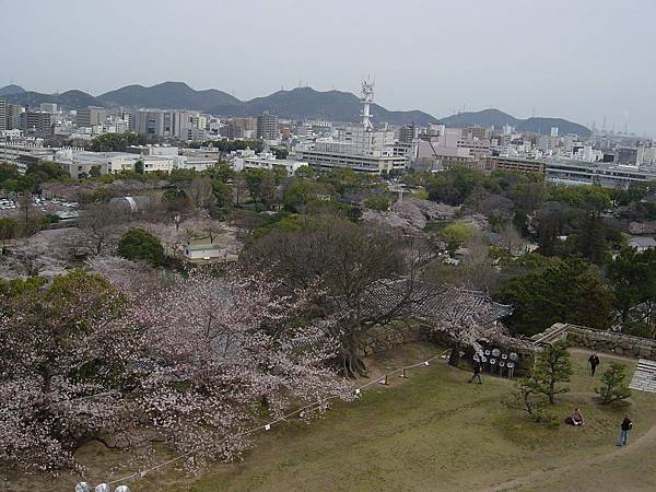 0406 姬路城頂 眺望下面公園