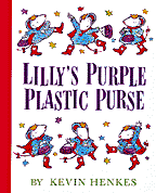 lillys purple plastic purse