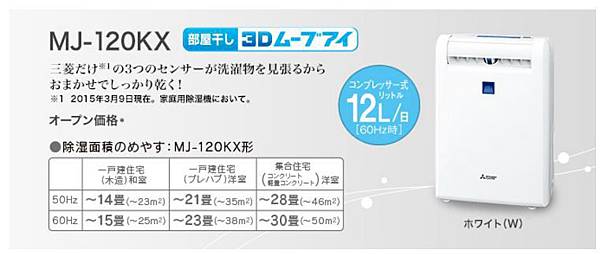 日本家電]三菱除濕機2015發售新款MJ-100KX MJ-120KX MJ-180KX @ AYA