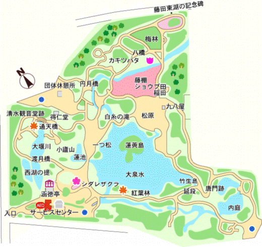 小石川後樂園地圖.gif